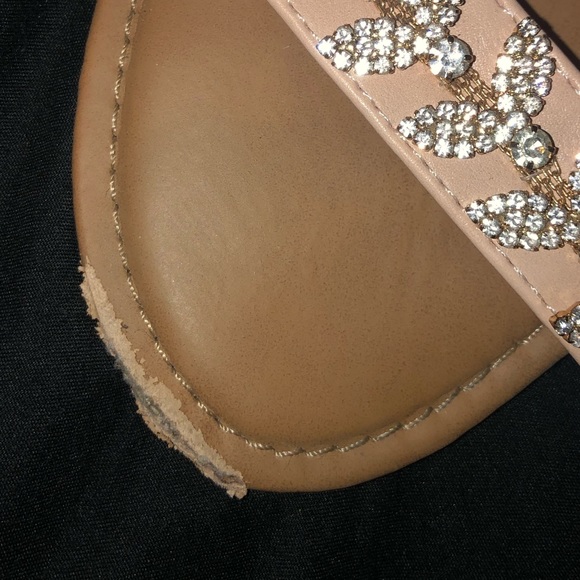 Sparkly Nude Sandals ✨ - Picture 5 of 6